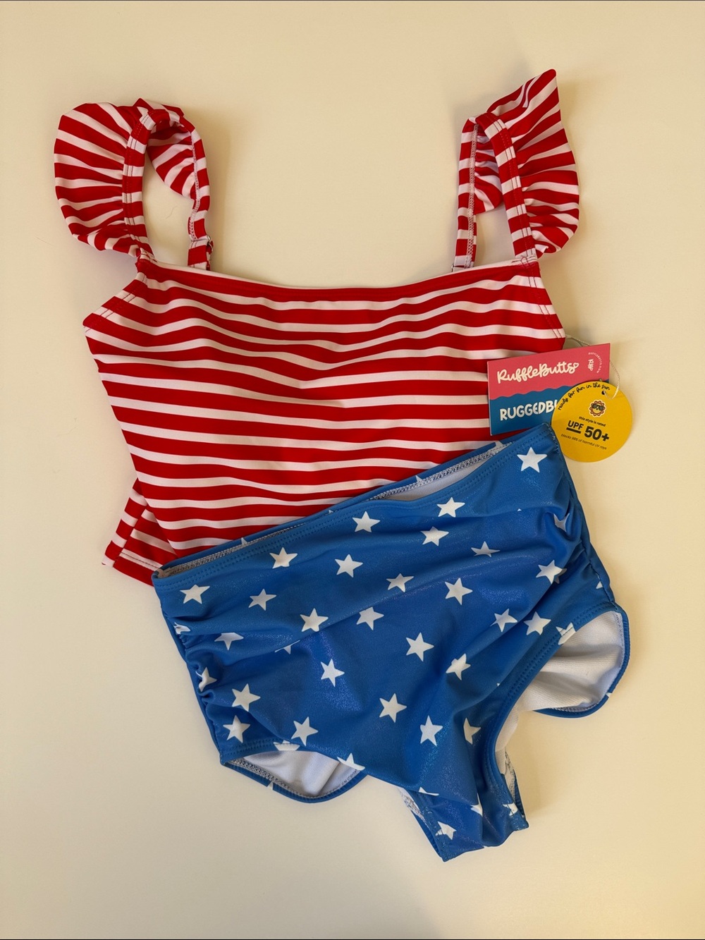 Ruffle Butts Patriotic Swim Set